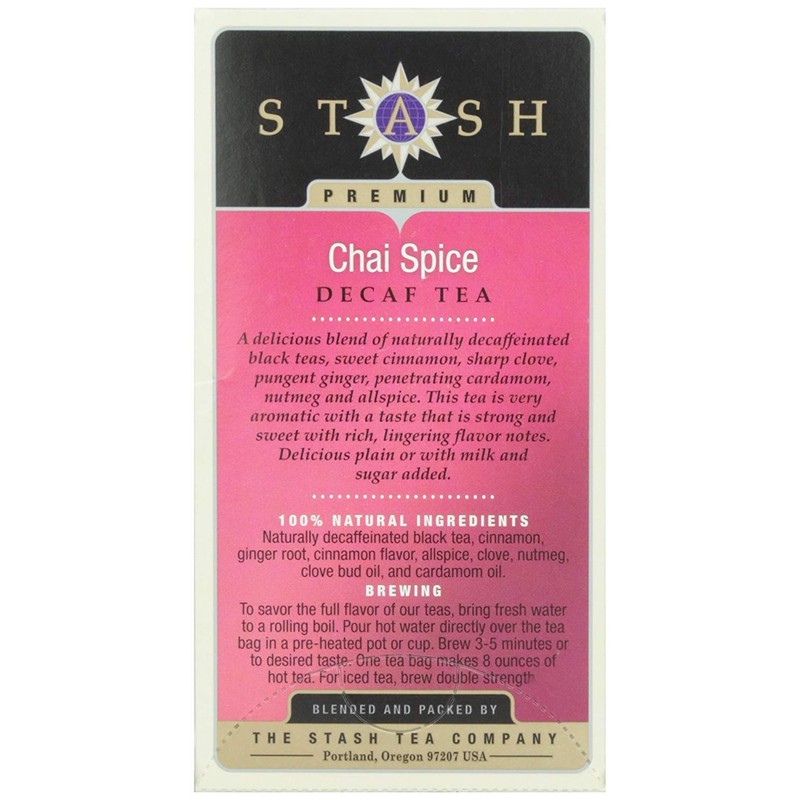 Stash Tea Tea Chai Spice Decaf