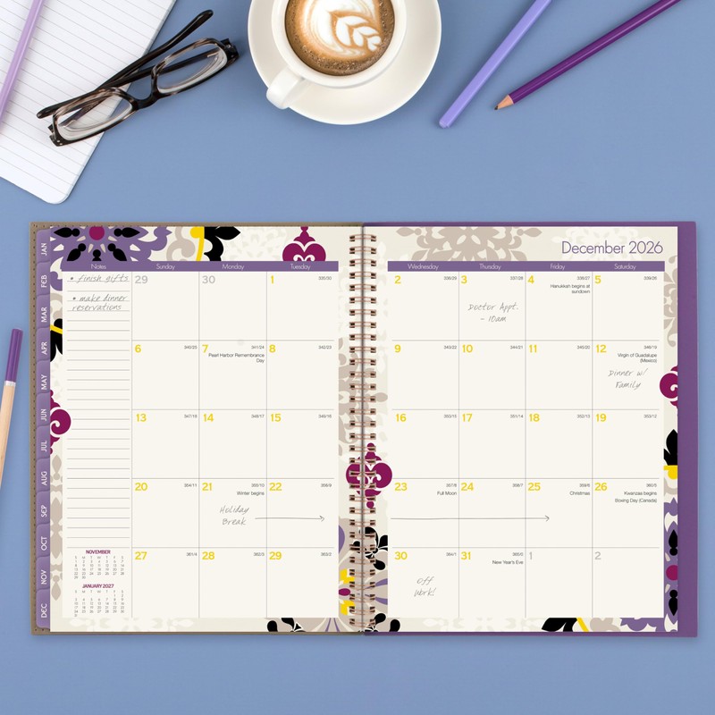 Cambridge 2026 Planner, Weekly & Monthly, 8-1/2" x 11", Large,