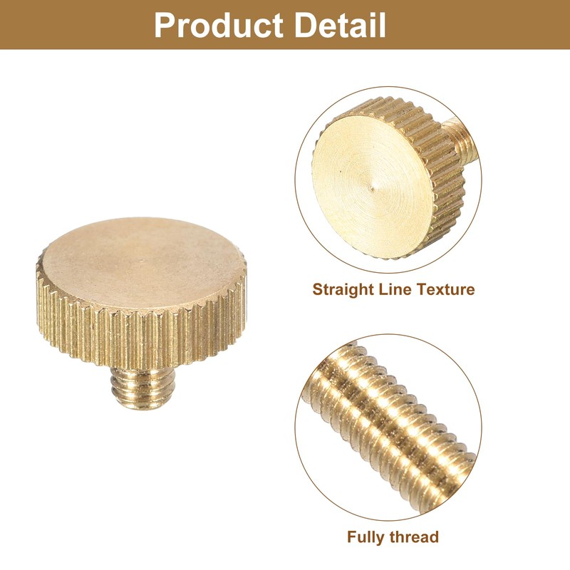 QUARKZMAN M4 x 6 mm Knurled Thumb Screws, 4 Pieces