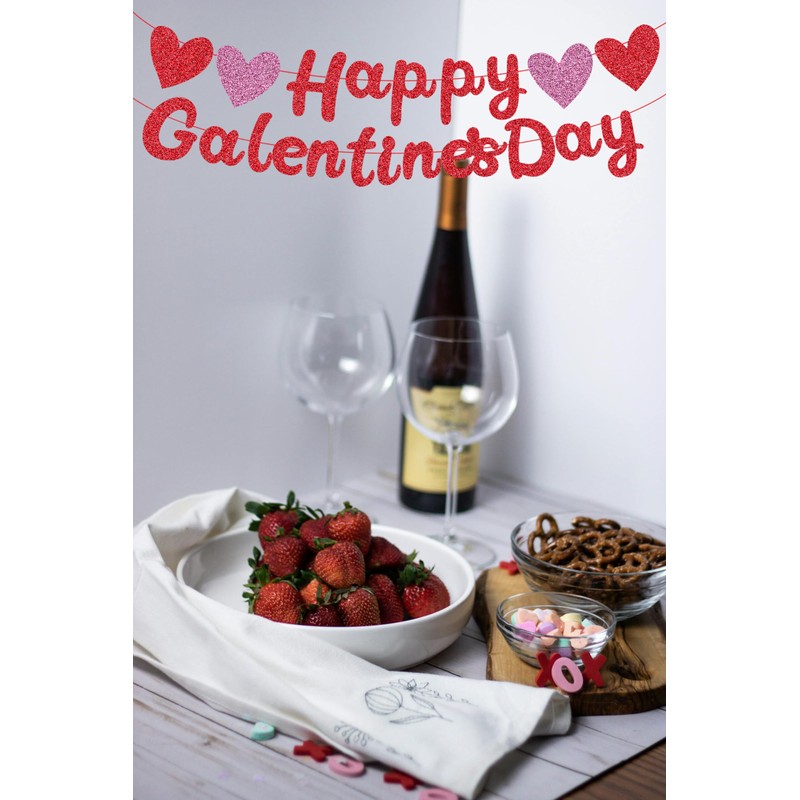 Happy Galentine's Day Banner Galentines Day Decorations