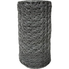 Acorn International PN22475 2"X24"X75' Poultry Netting, 2' Wide X 75' Long, Silver