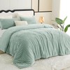 CozyLux Fluffy King Size Comforter Set - Super Soft Faux