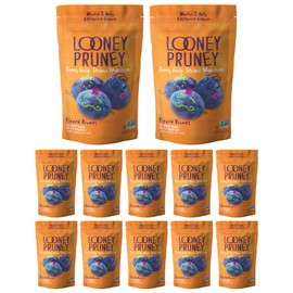 Looney Pruney Organic Pitted Dried Prunes for the Entire Family | Always California-Grown | Kosher | No Added Sugar & No Preservatives (12 pack)