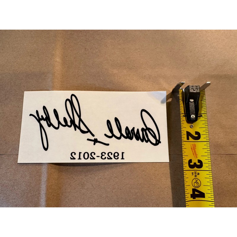 Shelby Carroll Shelby Signature Decal 1962-2012