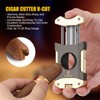 XIFEI Cigar Cutter V-Cut,3 in 1 V Cutter with Cigar