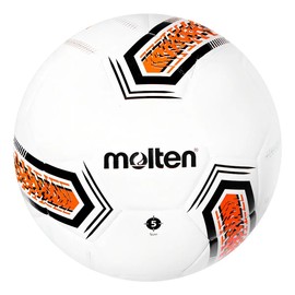Balón Futbol Molten F5y1400 5 Laminado Color Blanconaranja