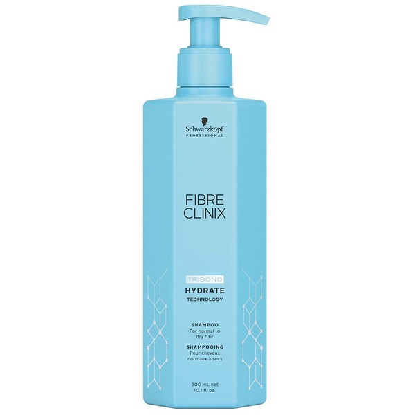 Fibre Clinix Tribond Hydrate Shampoo 10.1 oz and M Hair Designs Piranha Clips (Bundle 2 items)