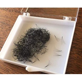 LASH BY HOLLY 4D PREMADE (HAND MADE) FAN LASHES (500 FANS/TRAY) FOR EYELASH EXTENSION, C CURL AND D CURL, 0.07 THICKNESS, LENGTH FROM 9MM-15MM â¦ (C11mm4D)