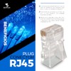 SEAFON 100 Conectores Rj45,Conectores Rj45, Para Cable Ethernet, Cat 5e,