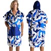 Pilotfish Surf Poncho Changing Robe Towel - Hooded, Zippered Towel