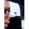 HISDERN Black Royal Blue Ties for Men Floral Mens Ties