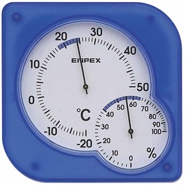 enpekkusu Thermometer Hygrometer syukuremidyi Place Hanging Clear Blue TM – 5606 