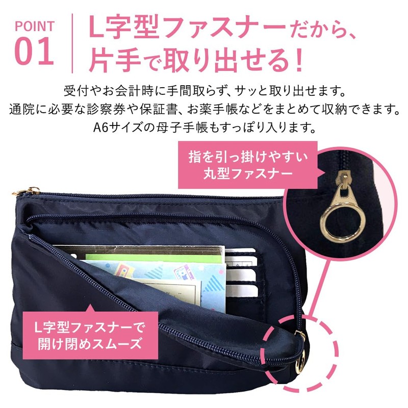 Bijin Shunou 4F03 Multi-functional 3-Layer Shoulder Bag, Convenient Storage, For