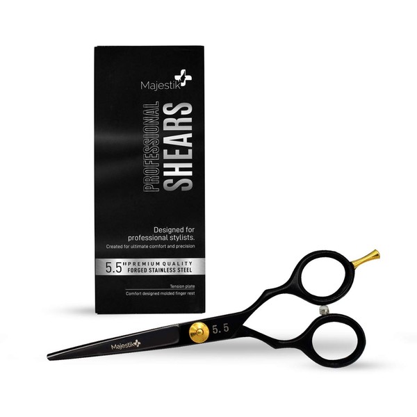 Professional Hair Cutting Scissors - VERY SHARP - Barber 5.5-inch Razor Edge Shears - Made from Forged Stainless Steel with Fine Adjustment Screw