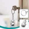 HNJUSR Pack of 2 Boxing Glove Key Ring in Silver
