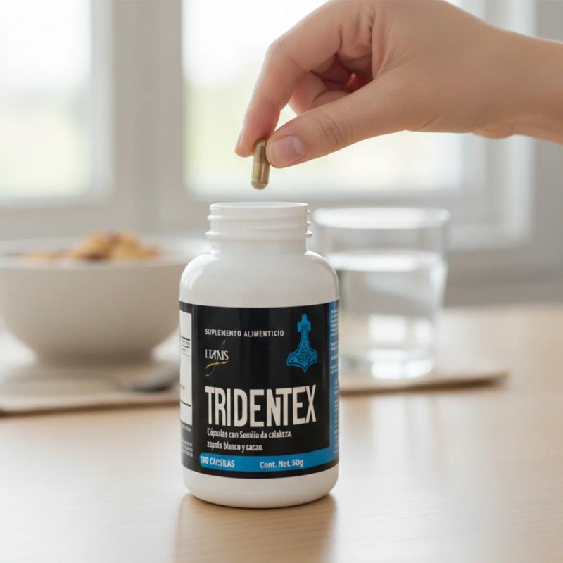 3 Pack Tridentex Potencia Masculina 30 Caps Sabor Natural Sin