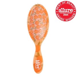 Wet Brush Original desenredador de melocotón (Tutti Fruity), cerdas ultrasuaves IntelliFlex que se deslizan por enredos, cepillo desenredante para tod