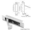 Dontay Pocket Door Pull Handle, Edge Pull, Professional Stainless Steel