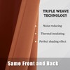DUALIFE Terracotta Curtains-Rust Blackout Curtains for Small Windows 54 Inch