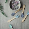 Ginbear Silicone Baby Spoons and Forks Self-feeding 12-18 Months, Soft-Tip