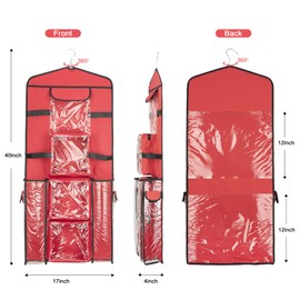 EXLIFBAG Wrapping Paper Storage, Gift Wrap Organizer Holder Double-Sided Hanging Gift Bag Storage Organizer