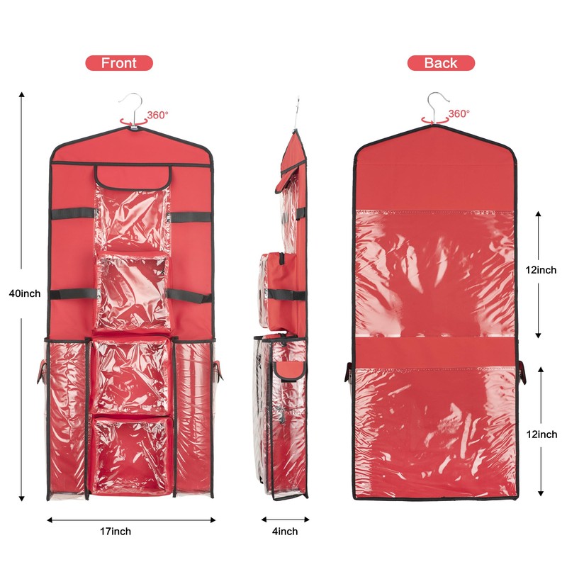 EXLIFBAG Wrapping Paper Storage, Gift Wrap Organizer Holder Double-Sided Hanging