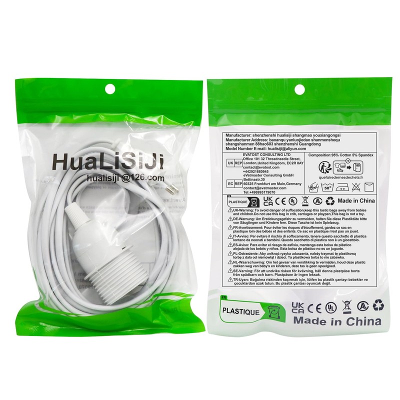 HuaLiSiJi E27 Lamp Holder with Switch with Plug E27 Socket