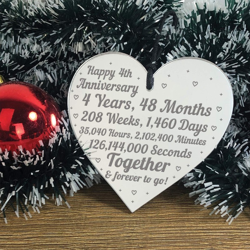 RED OCEAN 4th For Him Her 4th Wedding Anniversary Husband