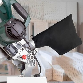 Miter Saw Dust Bag, Dust Collection Bag for 255 Miter Saw with Zipper and Wired Adjustable Stand, Dust Collector Bag for Bagsmiter Diagonal Saw