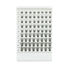 Kooyou Super Thin Band Lash Clusters,72 Pcs D Curl Lash Clusters, Cat Eye Lashes,Volume Eyelash Clusters, Diy Cluster Eyelash Extensions, Natural Individual Lash Extension Clusters,#K43 8-16mm
