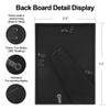 BKABOT 3.5x5 Picture Frame Set of 3, Black Metal Photo