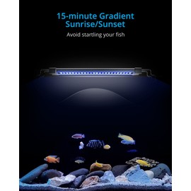 NICREW ClassicLED Gen 2 Aquarium Light, 32 Watts, Dimmable LED Fish Tank Light with 2-Channel Control, White and Blue LEDs, Size 36 to 48 Inch