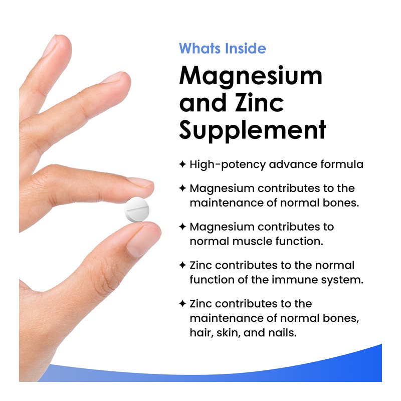 New Leaf Products Magnesium & Zinc Tablets