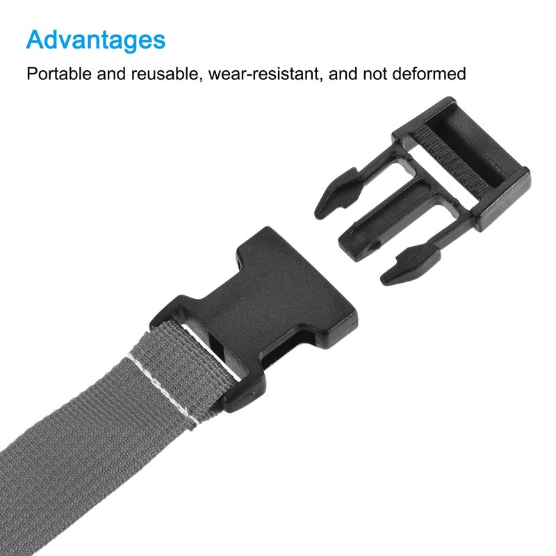 sourcing map Utility Strap with Buckle 1x20 Inch Polyester Quick