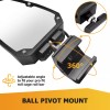 SI Flat Side Rear View Mirror w/LED Lights For Kawasaki