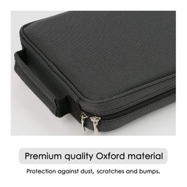 WINSHEA Pencil Case, Large Capacity Oxford Pencil Holder Pencil Pouch, Hold for 120 Standard Pencils Pencil Bag Coloring Pencils Organizer Storage with Handle (Grey)