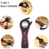 TIKA Jar Opener Manual Can Opener, 5-in-1 Bottle Opener, Multi