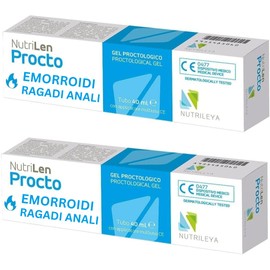 NutriLen Procto 80ml - Natural Cream Against Varicose Veins, Hemorrhoids, Fissures - With Witch Hazel Tea Tree, Hyaluronic Acid, Olive and Cactus Pear - Includes Applicator - Nutrileya