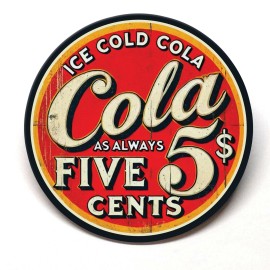 Unbranded Cola Five Cents Ice Cold Fridge Magnet Retro BUY 3 GET 4 FREE MIX & MATCH