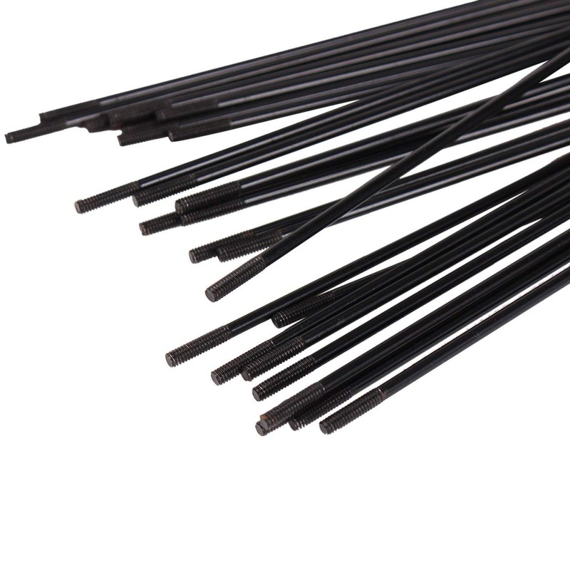 SENQI 36pcs 14G J Bend Bicycle Steel Spokes 250mm W/Nipples