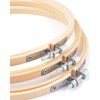 3 Pieces Embroidery Hoops, 12 inch Bamboo Frame Circle Cross