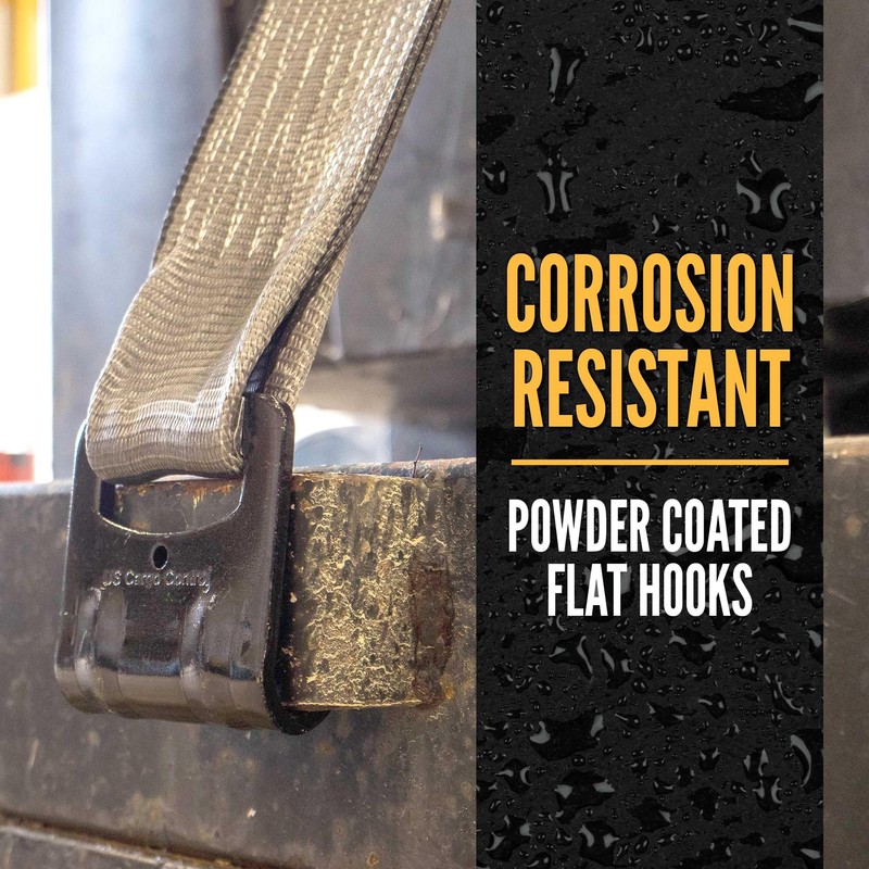 US Cargo Control Blackline Heavy-Duty 4 Inch Winch Strap with