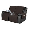 Easy-Going Waterproof Recliner Loveseat Sofa Cover with Pocket, 1-Piece Reversible