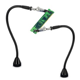 Magnetic Helping Hands Soldering Aid with Flexible Gooseneck Metal Arms, Third Hand for Automobile Electronics, Soldering Jewellery, Painting Art, Craft, Hobby Pack of 2