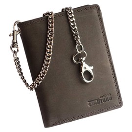 Chain Wallet Portrait Format, dark brown