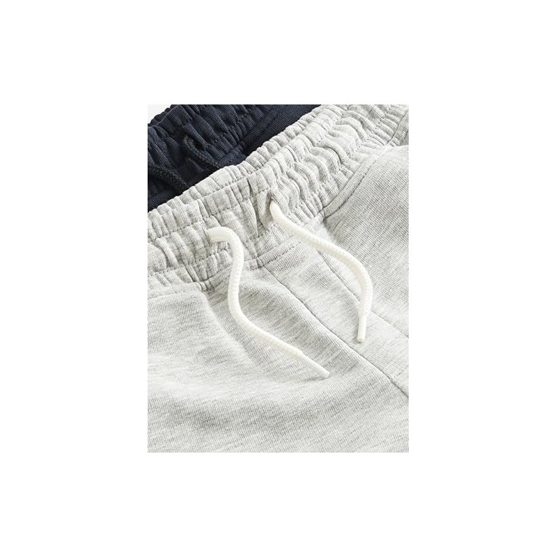 NEXT Basic Jersey Shorts Pack of 2, Navy/Charcoal, 7 years