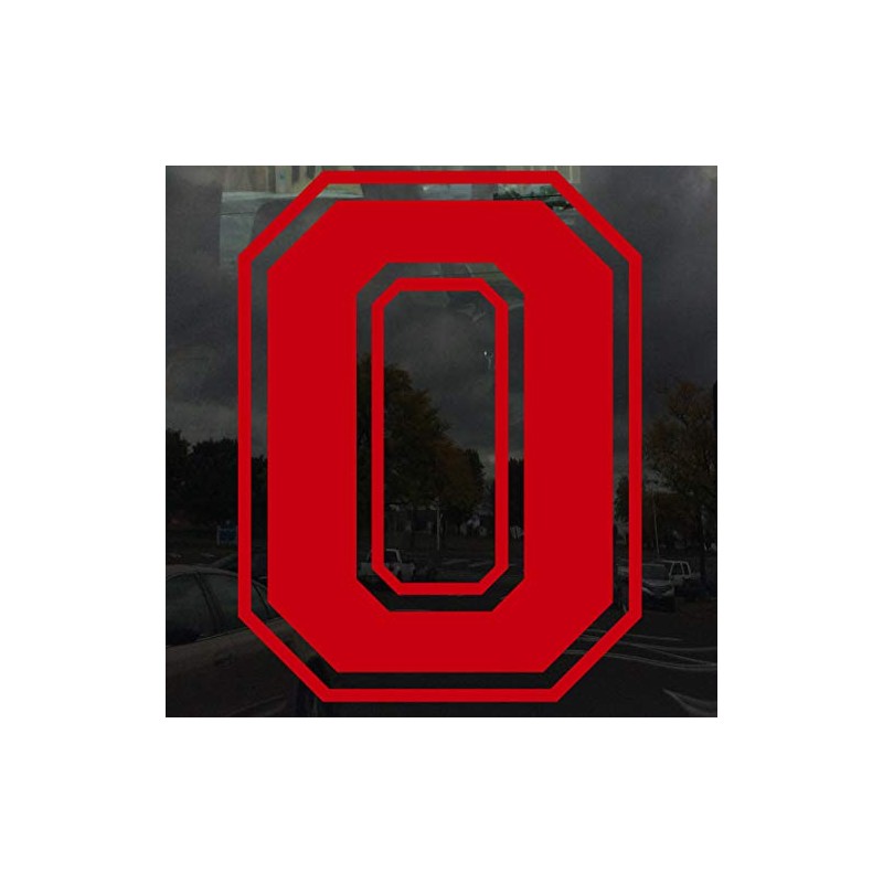 Applicable Pun Varsity Number 0 - Vinyl Decal - Red