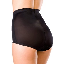 Camille Womens Bella Magic Firm Control Two Pack Shapewear Support Slimming Briefs 10 Black