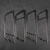 4Pcs Carbon Fiber Car Interior Door Handle Frame Cover Trim