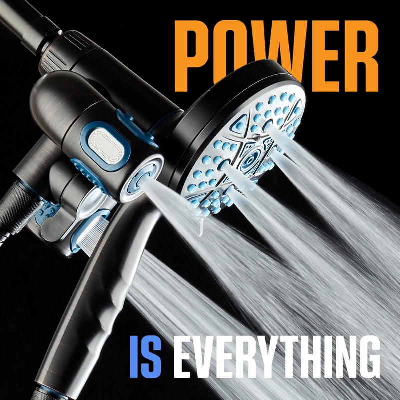 AquaCare Polaris High Pressure Multi Zone 208 Setting Shower Head
